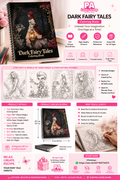 Dark Fairy Tales Coloring Book – Gothic Fantasy Edition