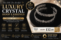 Luxury Crystal Greek Key Hoop Earring
