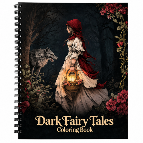 Dark Fairy Tales Coloring Book – Gothic Fantasy Edition