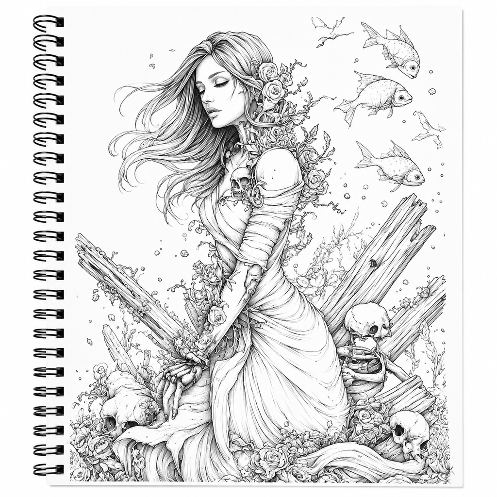 Dark Fairy Tales Coloring Book – Gothic Fantasy Edition