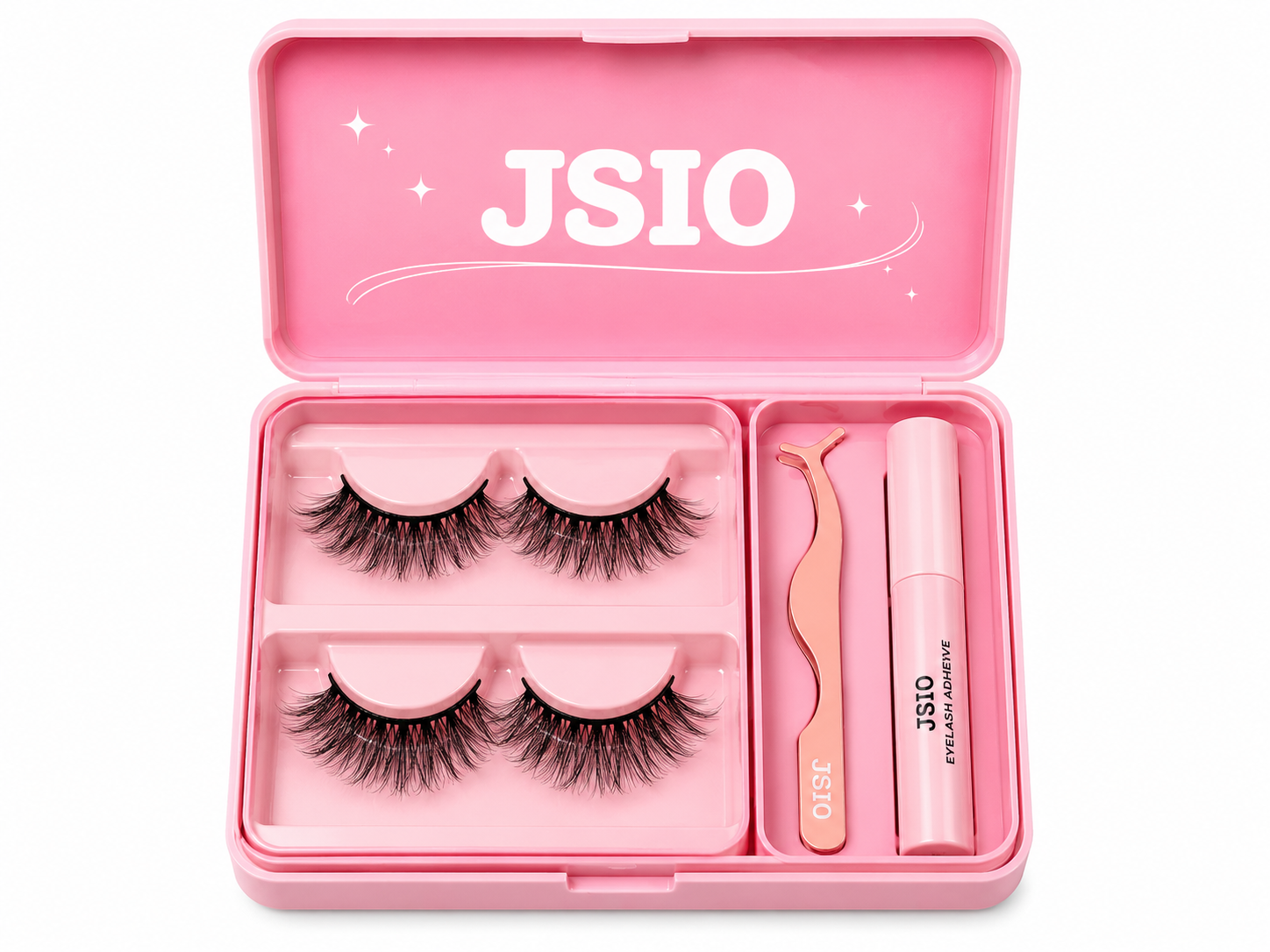 JSIO False Eyelashes Kit – Natural & Glam Lash Set