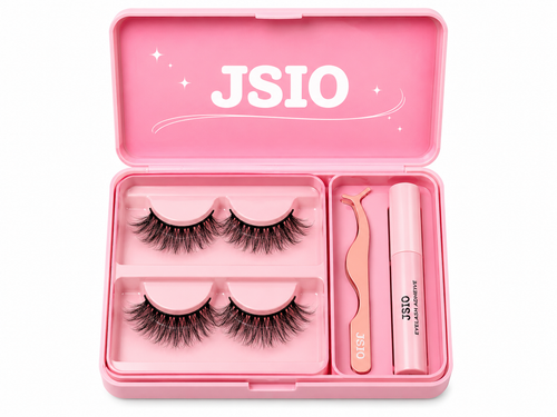 JSIO False Eyelashes Kit – Natural & Glam Lash Set